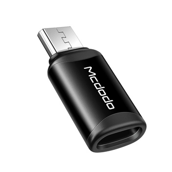 Adapter do telefonu Mcdodo Przejściówka USB -C do Micro USB czarny