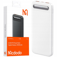 MCDODO POWERBANK 10000MAH WITH DISPLAY 3X USB USB-C 22.5W + USB-C CABLE