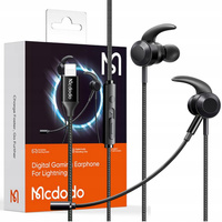Mcdodo Headphones With Microphone Gaming for iPhone , Black