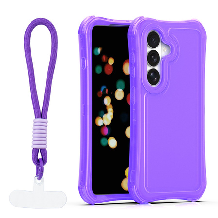 Nakładka SafePop ze smyczą do Samsung Galaxy S26 Plus fioletowa