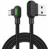 MCDODO KABEL KĄTOWY 90° MICRO USB SZYBKIE ŁADOWANIE DWUSTRONNY QC 3 LED 0,5