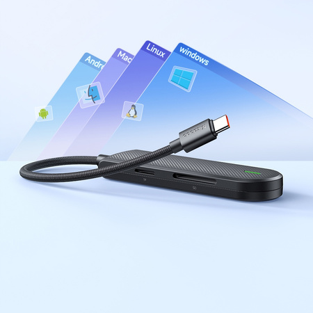 MCDODO USB-C Hub-Adapter-Splitter 3x USB SD/TF