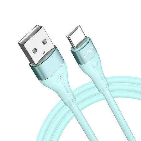 BWOO kabel USB - USB-C 1m 3A Minimalist Silicone zielony X280C