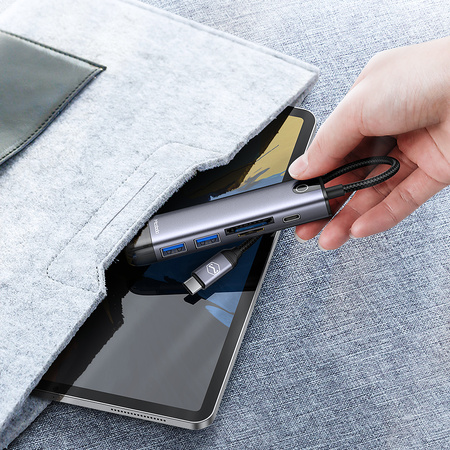 Mcdodo 6-in-1 USB-C RJ-45 VGA HDMI 4K Laptop HUB for Macbook HU-7740