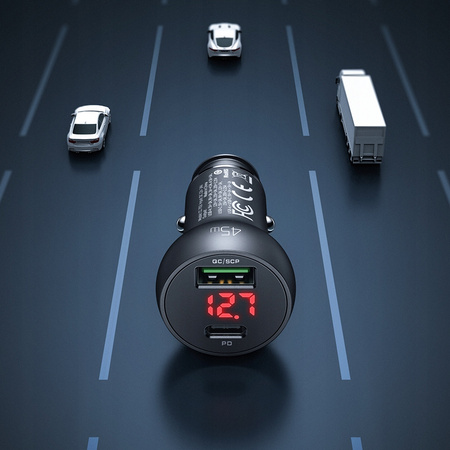 Încãrcãtor auto Mcdodo USB/USB-C PD 45W LCD