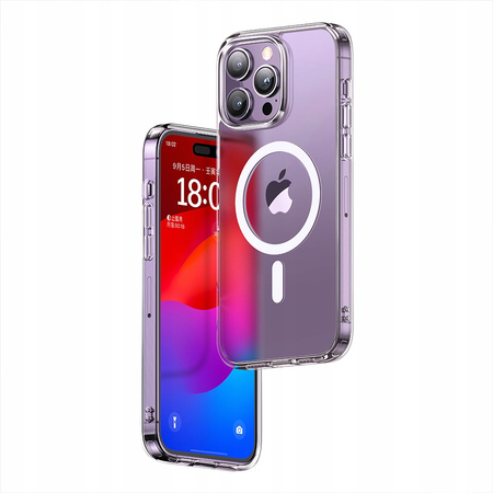 MCDODO ETUI MAGNETYCZNE CLEAR CASE WZMOCNIONE DO MAGSAFE IPHONE 15 PRO MAX