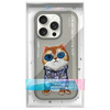 NIMMY ETUI CASE POKROWIEC DO IPHONE 16 PRO 6.3 SZARY OCHRONA GLASS COOL CAT