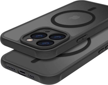 Etui Panzer Matt Case MagS iPhone 16 Plus Czarny