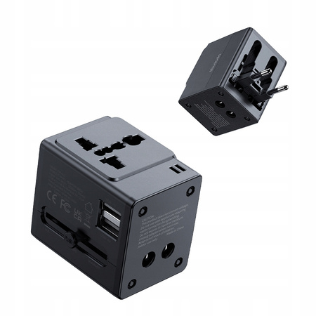 MCDODO ŁADOWARKA USB ADAPTER PRZEJŚCIÓWKA ANGIELSKA WTYCZKA USA UK EU US