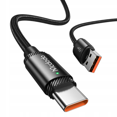 Cablu USB-C MCDODO cu încãrcare rapidã pentru Samsung Xiaomi Type C, 6A, 120W, 2M LED