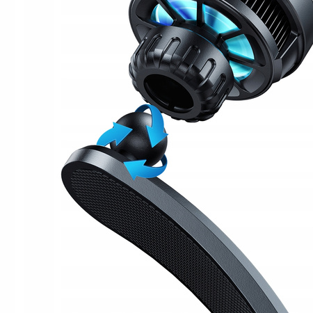 Car holder, with inductive charger, magnetic, with cooling system Mcdodo