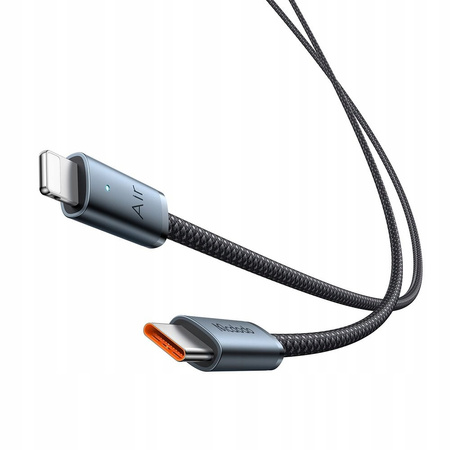 MCDODO KABEL USB-C LIGHTNING SZYBKIE ŁADOWANIE USB TYP C 36W 1M LED CZARNY