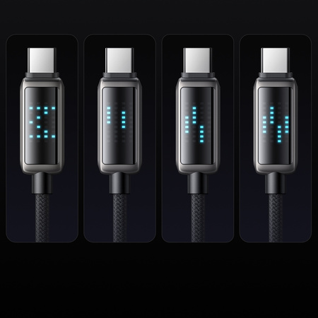 MCDODO USB-C-Kabel zum Schnellladen für Samsung und Xiaomi (Typ C, 6 A, 100 W, 1 m, LED)