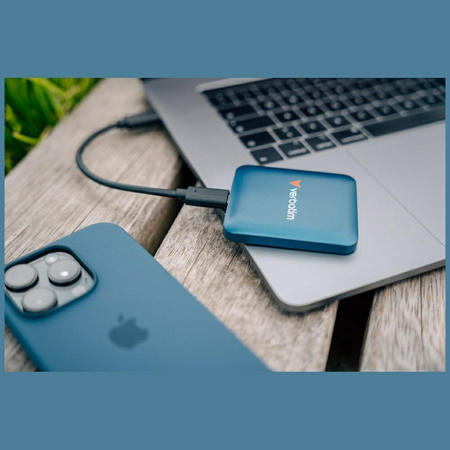 Dysk Zewnętrzny Verbatim Snapback SSD 1TB USB-C niebieski 32075
