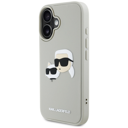 KARL LAGERFELD ETUI RUBBER DOUBLE HEADS DO IPHONE 16 OCHRONNE Z 3D DESIGNEM