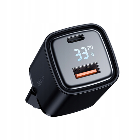 Încãrcãtor USB/USB-C, Nano, cu afi?aj, Gan 33W Pd, Mcdodo