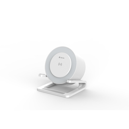 Devia głośnik Bluetooth I-M3 z wbudowaną ładowarką indukcyjną 15W i lampką