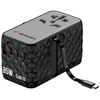 Verbatim Adapter podróżny EU/UK/US GaN   USB-A/3xUSB-C PD 85W CNT-02 czarny/black 32127