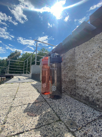 Butelka Sportowa Mcdodo, Bidon , Na wodę , BPA FREE, 1L, czerwona