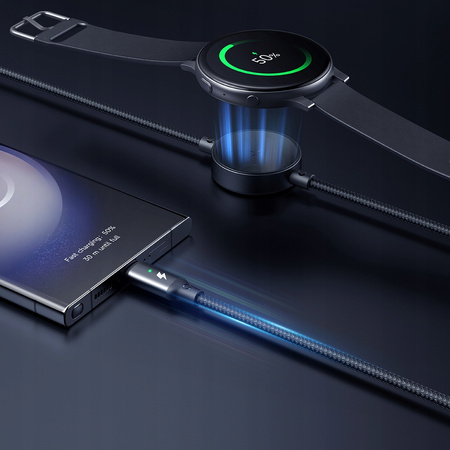 MCDODO ŁADOWARKA INDUKCYJNA DO SAMSUNG GALAXY WATCH 2W1 KABEL USB-C LAPTOP