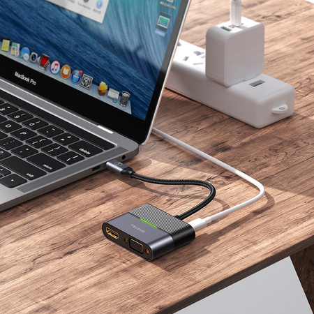 Mcdodo Handy-Adapter USB-C auf VGA + HDMI 4K Adapter