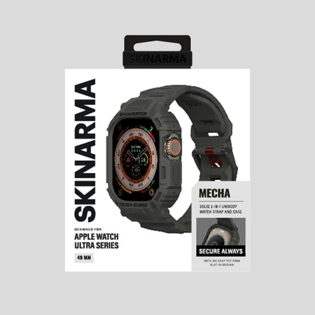Skinarma pasek+etui Mecha 2in1 Apple     Watch 49mm oliwkowy/olive