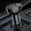 MCDODO POWERFUL FAST CAR CHARGER WITH METER 3XUSB USB-C 128W LED