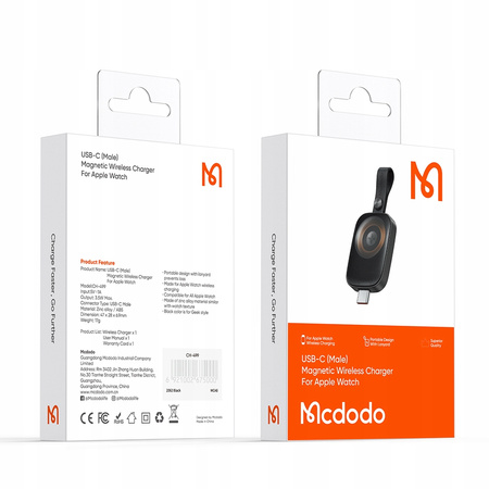 Încãrcãtor de ceas MCDODO USB-C pentru Apple Watch 8 9 SE Ultra Strap