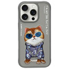 NIMMY ETUI CASE POKROWIEC DO IPHONE 16 PRO 6.3 SZARY OCHRONA GLASS COOL CAT
