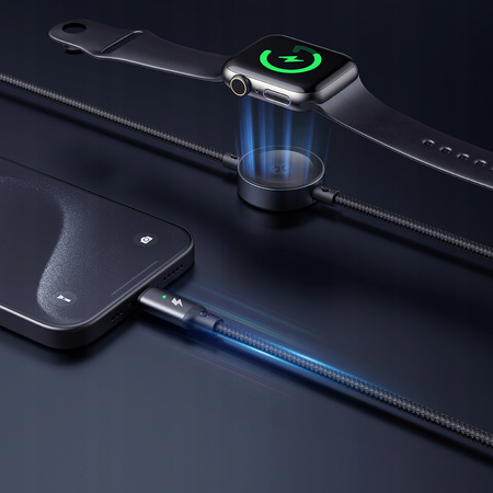 MCDODO Induktives Ladegerät für Apple Watch, 2-in-1-Kabel für iPhone und MacBook, 60 W