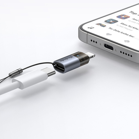 MCDODO USB-C-Adapter für Lightning iPhone 13 und 14 LED