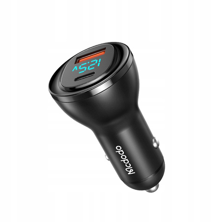 Mcdodo car charger, USB/ USB-C, PD 95W LCD CC-5670