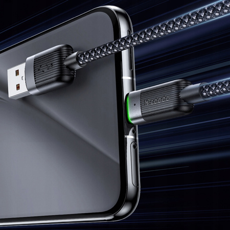 MCDODO USB-C FAST CHARGING CABLE FOR SAMSUNG XIAOMI TYPE C 6A 100W 1M LED