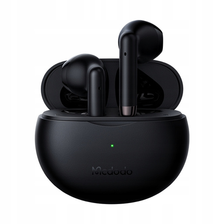 MCDODO SŁUCHAWKI BEZPRZEWODOWE DOUSZNE BLUETOOTH 5 Z MIKROFONEM ETUI CZARNE