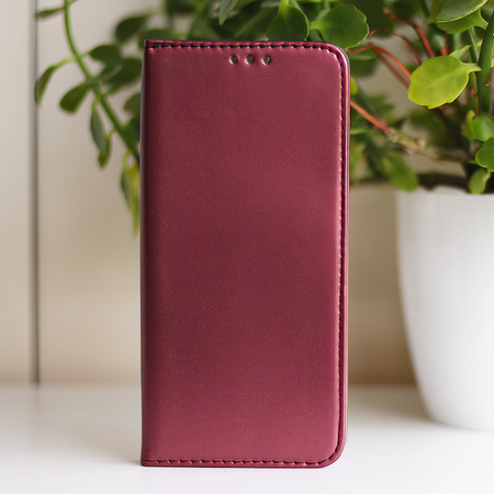 Etui Smart Magnetic do Xiaomi Redmi 14C 4G/ 14C 5G / Redmi A4 / POCO C75 burgundowe