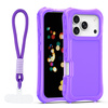 Nakładka SafePop ze smyczą do iPhone 17 Pro 6,3" fioletowa
