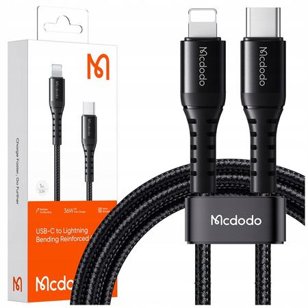 MCDODO ŁADOWARKA KABEL USB-C LIGHTNING SZYBKIE ŁADOWANIE DO IPHONE 13 14 3M