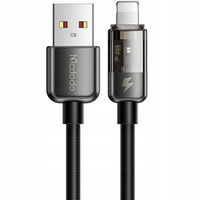 MCDODO KABEL USB LIGHTNING SZYBKIEGO ŁADOWANIA 36W DO IPHONE 13 14 1M LED