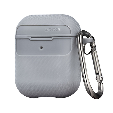 Etui Carbon do Airpods / Airpods 2 szare