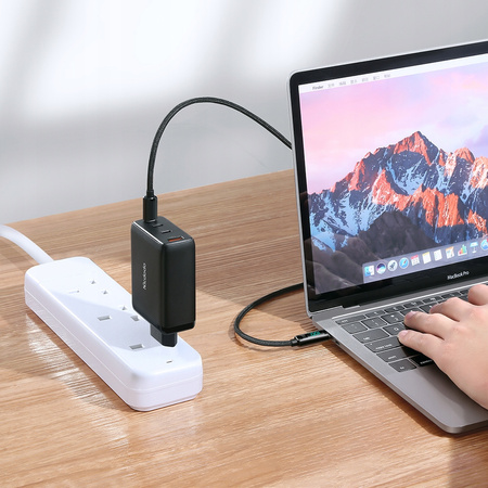 £adowarka do telefonu, GaN, Fast, USB-C/ USB, 4 Porty, 120W, kabel USB-C, Mcdodo