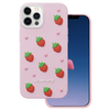 Nakładka Strawberry do iPhone 12 / 12 Pro 6,1" różowa