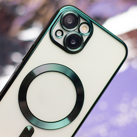 Nakładka Color Chrome Mag do iPhone 16e / 17e zielona