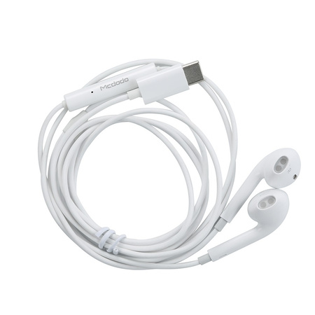 Mcdodo phone headphones wired Element USB type-C white HP-6070