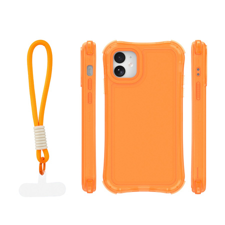 Nakładka SafePop ze smyczą do iPhone 11 pomarańczowa
