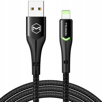 MCDODO KABEL USB LIGHTNING SZYBKIEGO ŁADOWANIA 36W DO IPHONE 13 14 2M LED