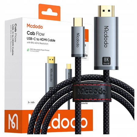 MCDODO KABEL USB-C HDMI PRZEJŚCIÓWKA ADAPTER HUB USB TYP C DO HDMI 8K 2M