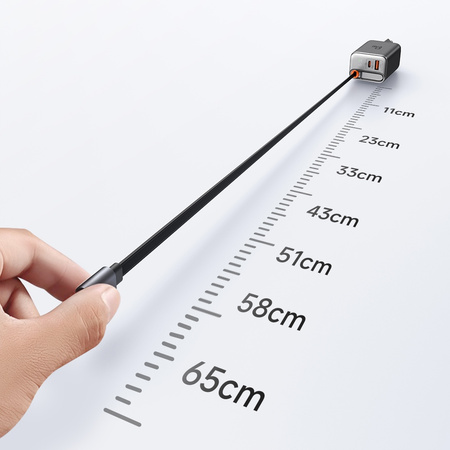 MCDODO SZYBKA ŁADOWARKA SIECIOWA ZASILACZ 2X USB-C USB-A PD GAN 67W BIAŁA