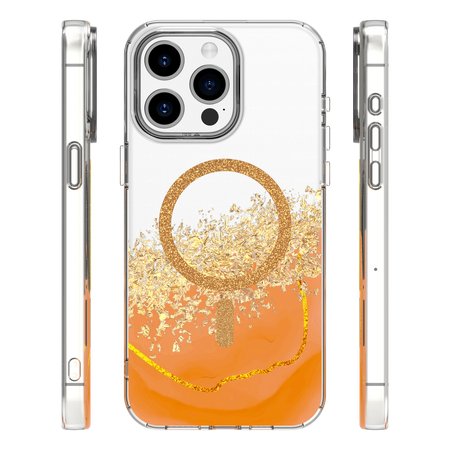 Nakładka Epoxy Mag do iPhone 14 Pro 6,1" pomarańczowa