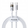 MCDODO KABEL USB-C SZYBKIE ŁADOWANIE USB TYP C 5A 100W 1M LED BIAŁY
