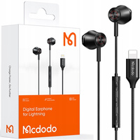MCDODO WIRED HEADPHONES WITH MICROPHONE IN-EAR LIGHTNING FOR IPHONE 14 13